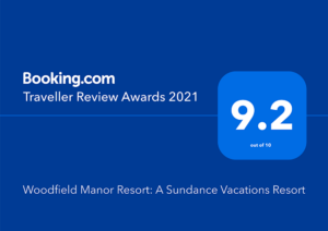 Woodfield Manor, A Sundance Vacations Property has been awarded Booking.com "Traveler Review Awards 2021"